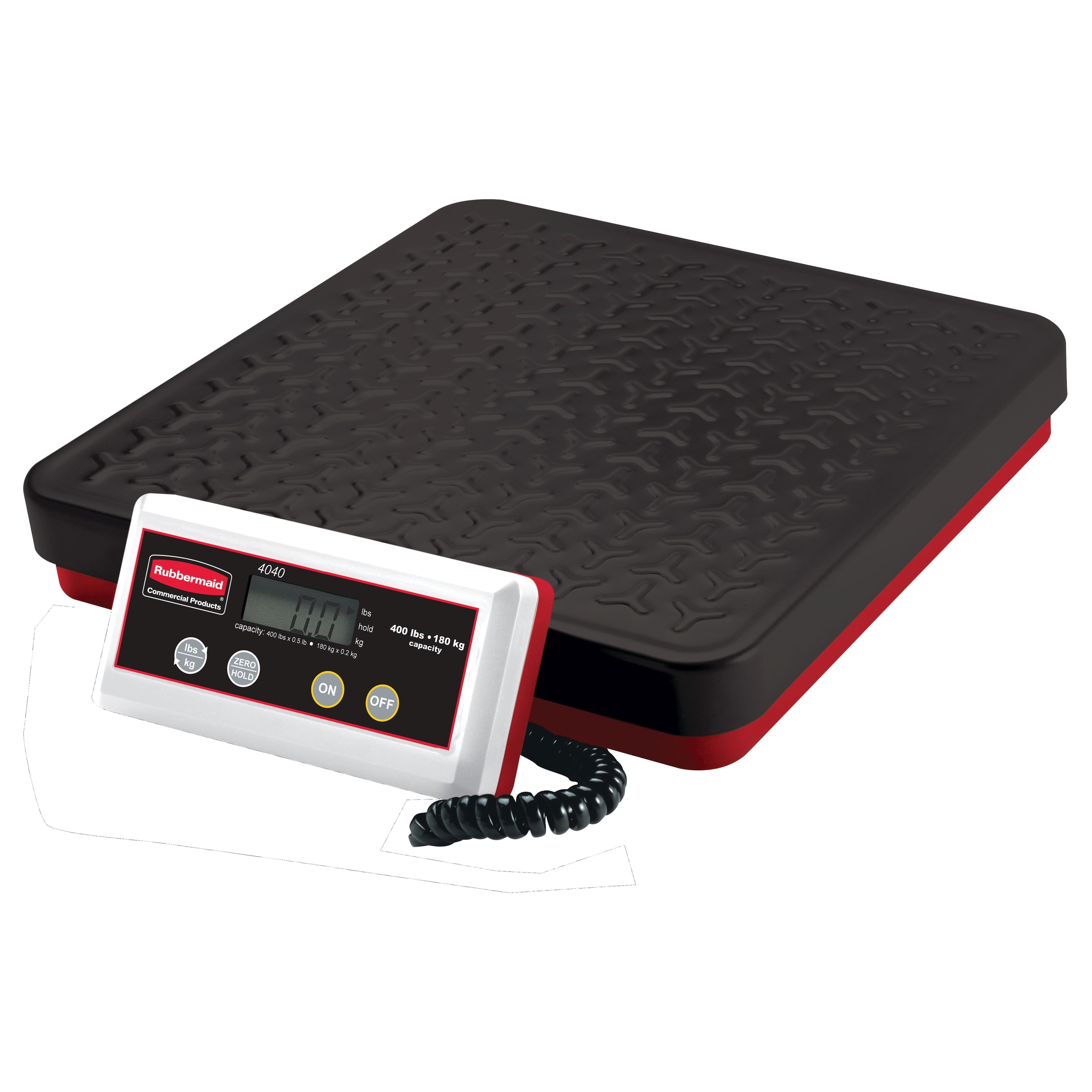 Pelouze Receiving Scale 400 LB Plastic Metal Black Digital 1/Each