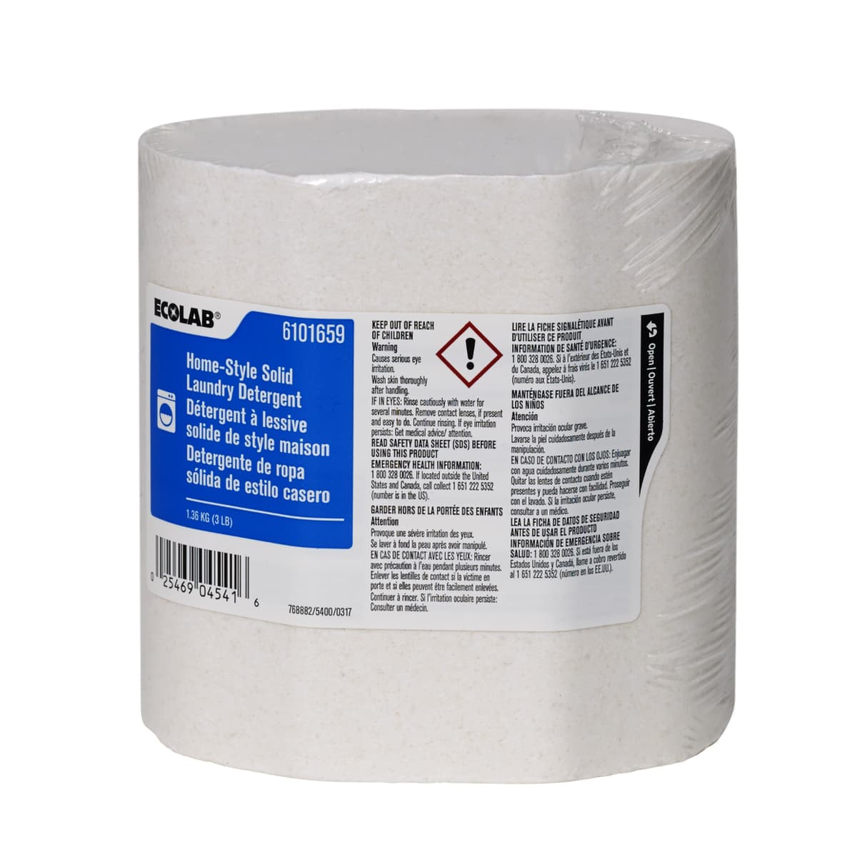 Home-Style Laundry Detergent 4 LB Solid Enzymatic 4/Case