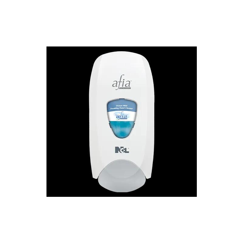 Afia Hand Sanitizer & Soap Dispenser Foam 1250 mL 7X12X4 IN White Manual Surface Mount 1/Each