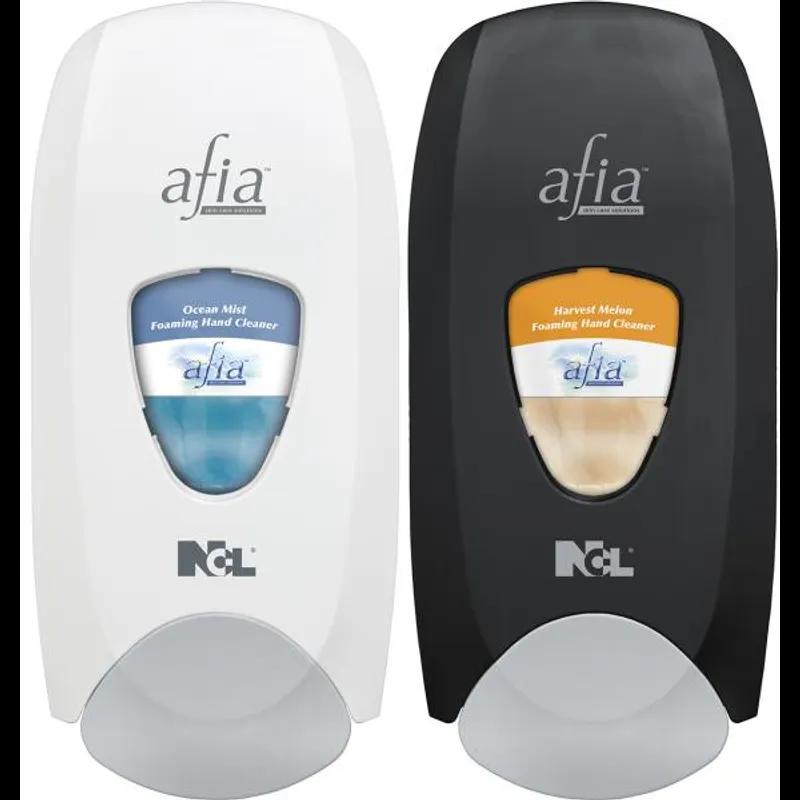 Afia Hand Sanitizer & Soap Dispenser Foam 1250 mL White Manual Surface Mount 1/Each