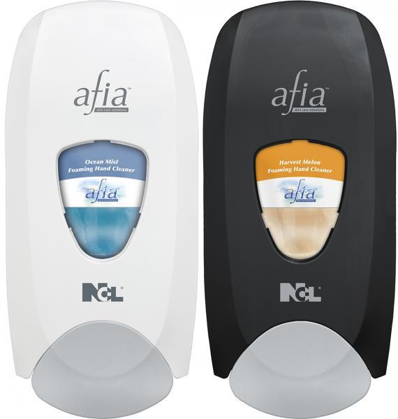 Afia Hand Sanitizer & Soap Dispenser Foam 1250 mL White Manual Surface Mount 1/Each
