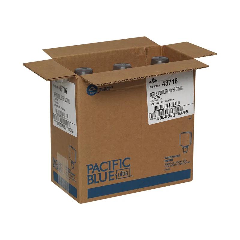 Pacific Blue Ultra™ Hand Soap Foam 1200 mL Unscented Clear Touchless Gentle 3/Case