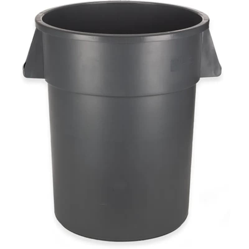 Trash Can 55 GAL 220 QT Gray Plastic 1/Each