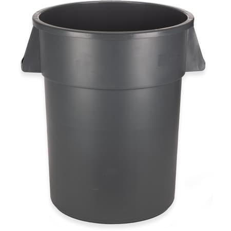 Trash Can 55 GAL 220 QT Gray Plastic 1/Each