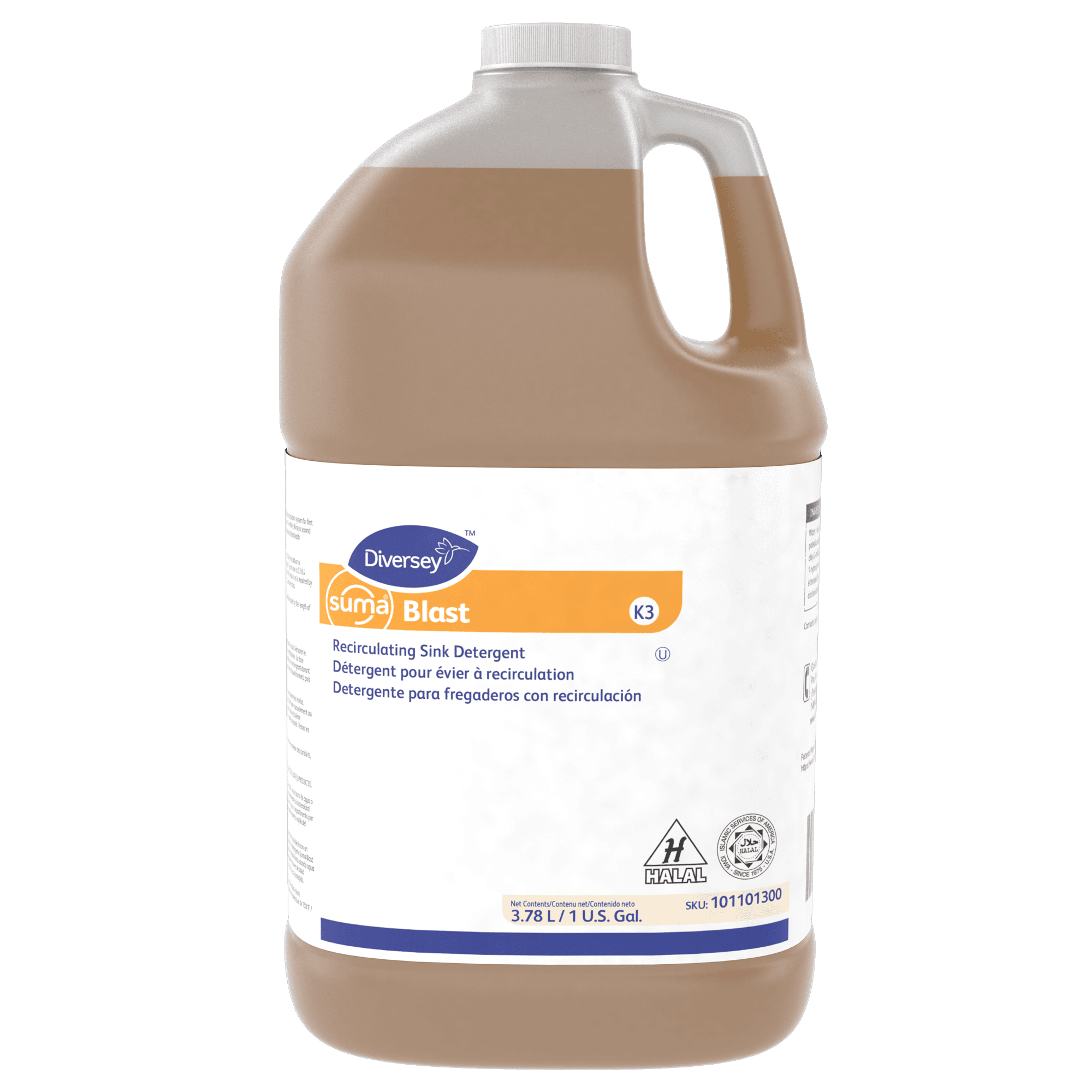 Suma® Blast K3 Sink Detergent 1 GAL Liquid Kosher Recirculating Auto-Dosed 4/Case