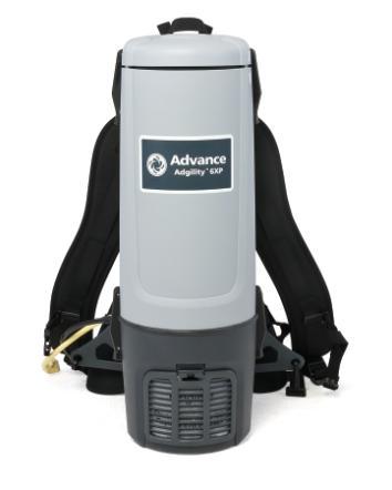 Adgility 6XP Advance Backpack Vacuum 8.2X14.8X22.3 IN 6 QT Gray Black 1/Each