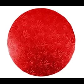 Cake Board 10 IN Foil-Lined Paper Red 24/Case