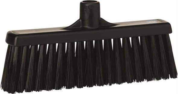 Vikan® Multi-Purpose Broom 12.2X2.4X5.5 IN Black PP Polyester Stainless Steel With 12IN Head 1/Each