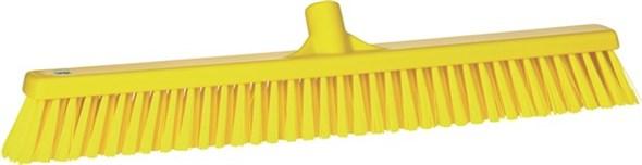 Vikan® Broom 24X2.8X4.9 IN Yellow PP Polyester Stainless Steel With 24IN Head Push 1/Each