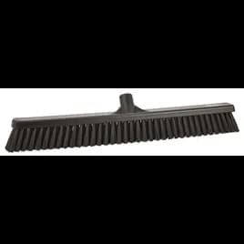Vikan® Push Broom 24X2.8X4.9 IN Black PP Polyester Stainless Steel Color Coded 1/Each