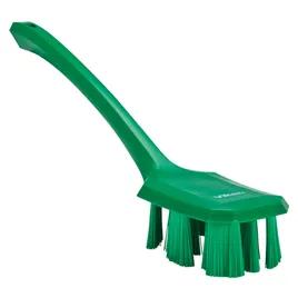 Scrub Brush Green Long Handle Ultra Safe Technology (UST) Stiff 1/Each