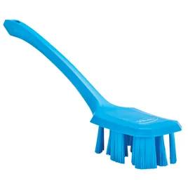 Hand Brush 15.6 IN PP Polyester Blue Ultra Safe Technology (UST) Color Coded Short Handle Stiff Bristles 1/Each