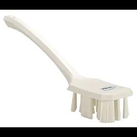 Vikan® Scrub Brush Polyester Glass Polypropylene (PP) White Long Handle Stiff Bristles UST 1/Each