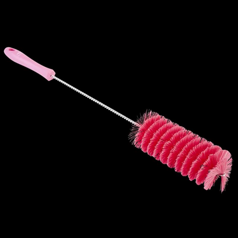 Tube Brush 2.4X2.6X2.4 IN PP Polyester Stainless Steel Pink Medium Bristle Stiffness 1/Each