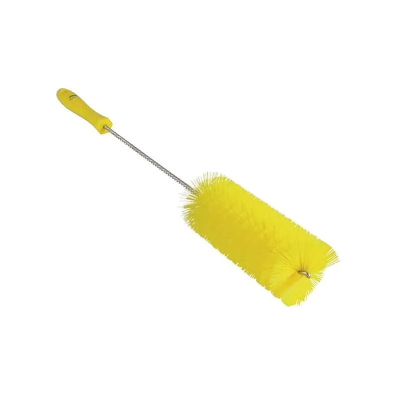 Vikan® Tube Brush 19.7X2.6X2.4 IN Medium (MED) PP Polyester Stainless Steel Yellow 1/Each