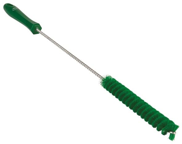 Vikan® Tube Brush 19.7X1X1 IN Medium (MED) PP Polyester Stainless Steel Green 1/Each