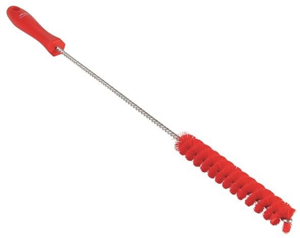 Vikan® Tube Brush 19.7X1X1 IN Medium (MED) PP Polyester Stainless Steel Red Color Coded 1/Each