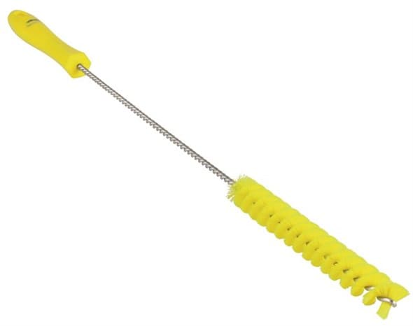 Vikan® Tube Brush 19.7X1X1 IN Medium (MED) PP Polyester Stainless Steel Yellow 1/Each