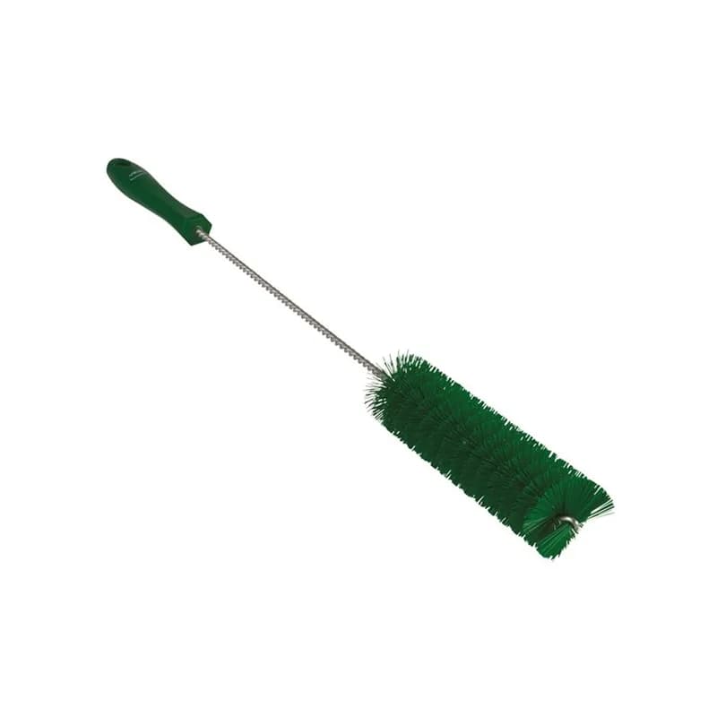 Vikan® Tube Brush 19.7X1.6X1.6 IN PP Polyester Stainless Steel Green Stiff Bristles 1/Each