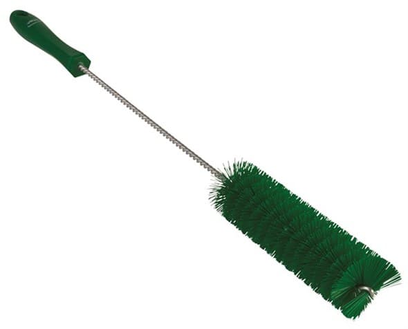 Vikan® Tube Brush 19.7X1.6X1.6 IN PP Polyester Stainless Steel Green Stiff Bristles 1/Each