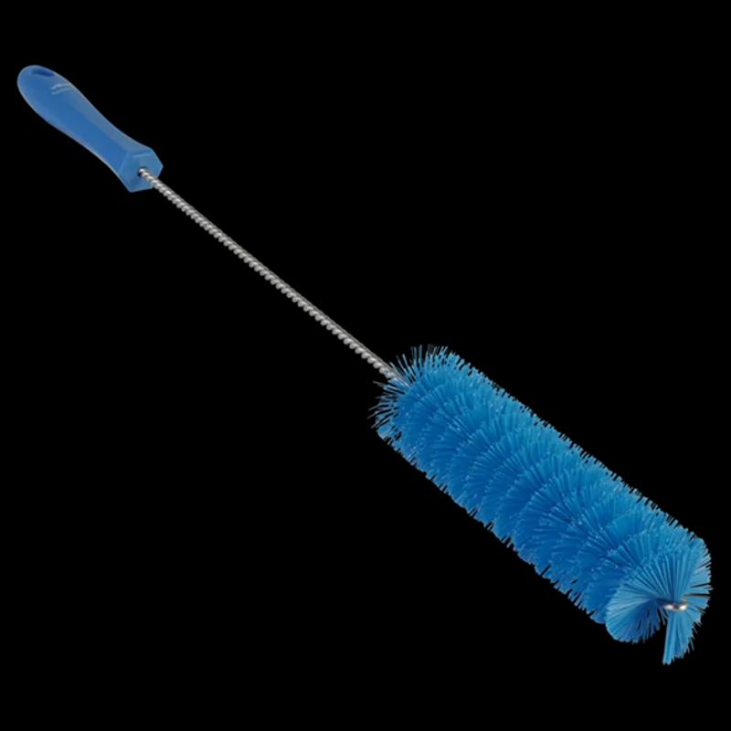 Vikan® Tube Brush 1.5X19.7 IN PP Polyester Blue Stiff Bristles 1/Each