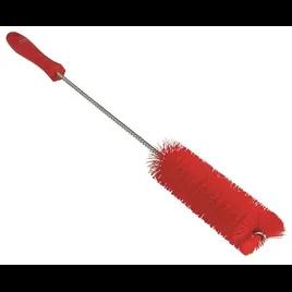 Vikan® Tube Brush 19.7X1.6X1.6 IN PP Polyester Stainless Steel Red Color Coded Stiff Bristles 1/Each