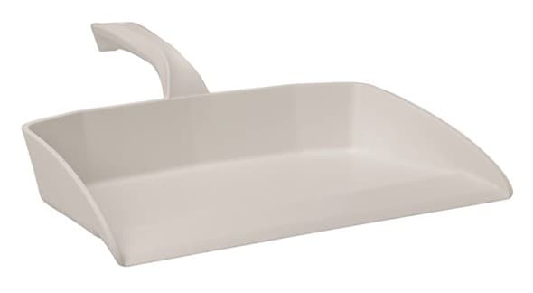 Vikan® Dust Pan 13X11.6X3.9 IN White PP With Hanging Hole Color Coded Ergonomic Handle 1/Each