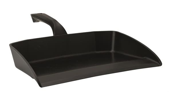 Vikan® Dust Pan 13X11.6X3.9 IN Black PP 1/Each