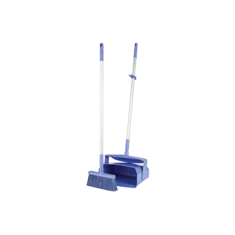 Vikan® Lobby Pan & Broom 14.6X7.1X47.5 IN Purple PP Anodized Aluminum Polyester With Hanging Hole 1/Each