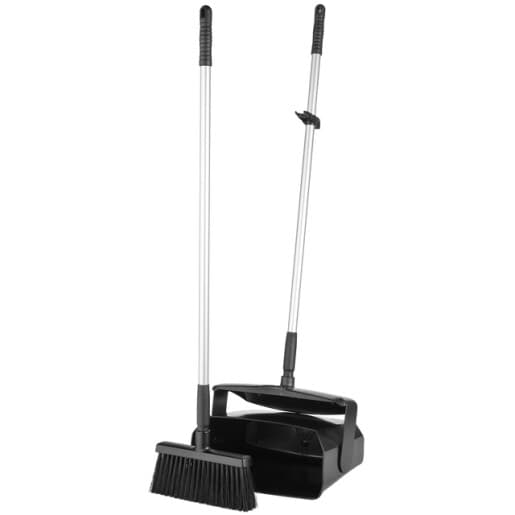 Vikan® Lobby Broom 14.6X7.1X47.5 IN Black PP Anodized Aluminum Polyester 1/Each