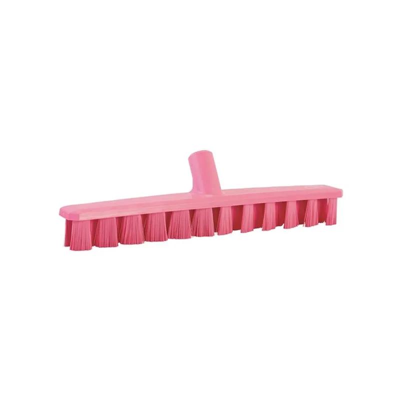 Vikan® Deck Brush Wall & Equipment Brush 15.7X2X3 IN Polyester Glass Polypropylene (PP) Pink Stiff Threaded 1/Each