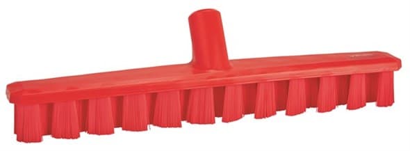 Vikan® Deck Brush Polyester Glass Polypropylene (PP) Red Ultra Safe Technology (UST) Color Coded Stiff Bristles 1/Each