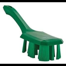 Vikan® Scrub Brush Polyester Glass PP Green Ultra Safe Technology (UST) Color Coded Short Handle Stiff Bristles 1/Each