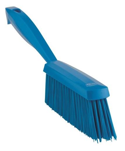 Vikan® Hand Brush 13X1.4X4.3 IN Medium (MED) PP Polyester Stainless Steel Blue Color Coded 1/Each