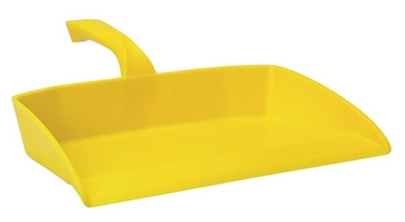Vikan® Dust Pan 13X11.6X3.9 IN Yellow PP Hygienic 1/Each