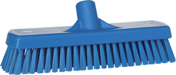 Deck Floor Wall Washing Brush 12 IN PP Blue Stiff Bristles 1/Each