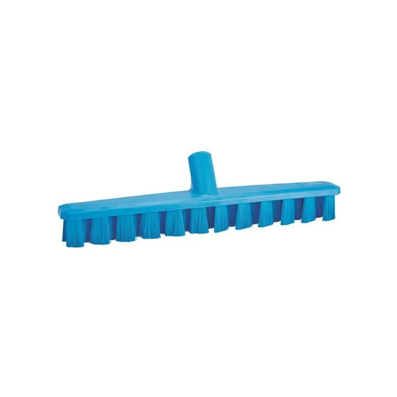 Vikan® Deck Brush 15.7X2X3 IN Polyester Glass PP Blue Ultra Safe Technology (UST) Color Coded Stiff Bristles 1/Each