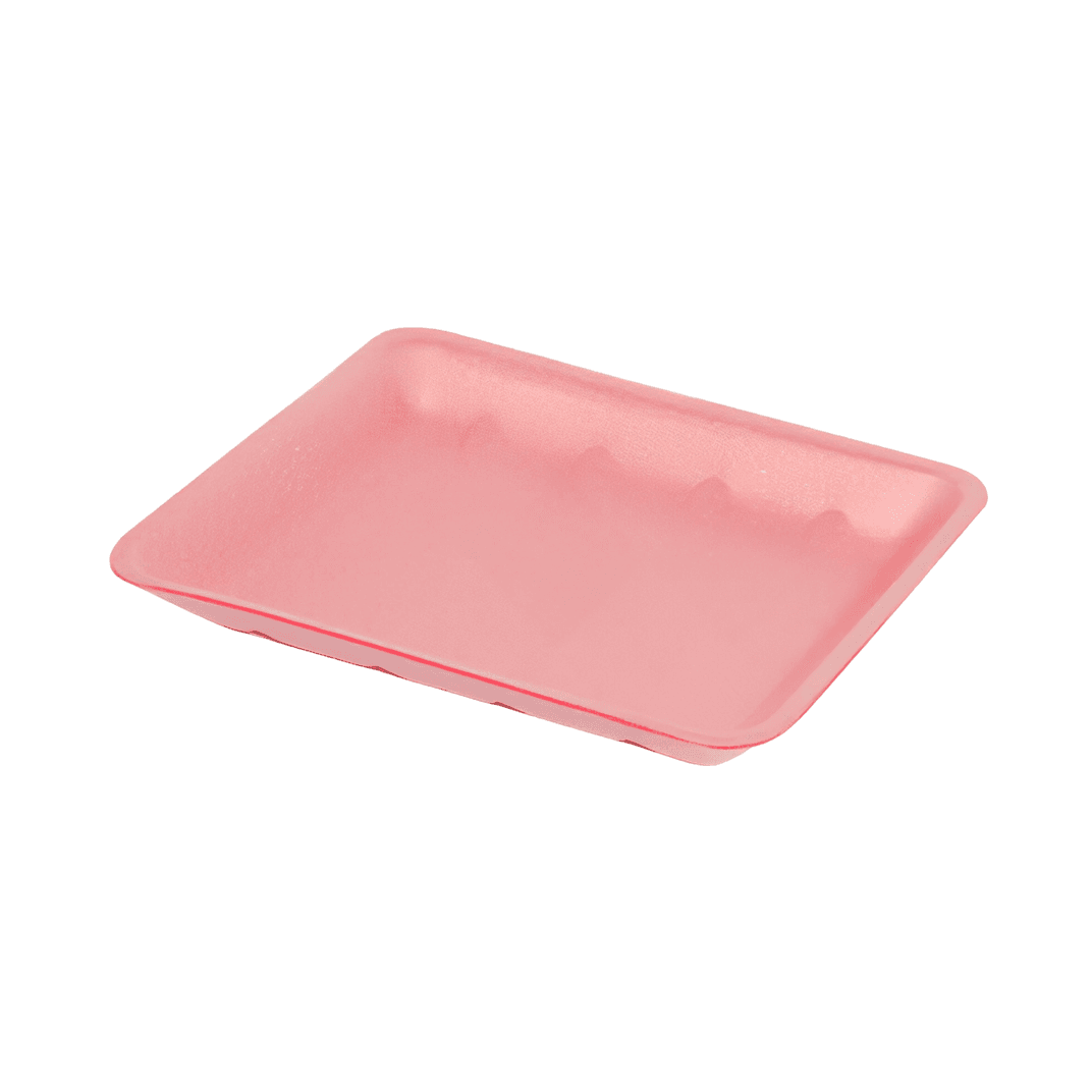10P Meat Tray 10.75X5.5X1.18 IN Polystyrene Foam Rose 500/Case