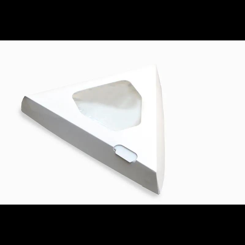 Pizza Slice Container Hinged 9.25X9X1.688 IN With Window 400/Case