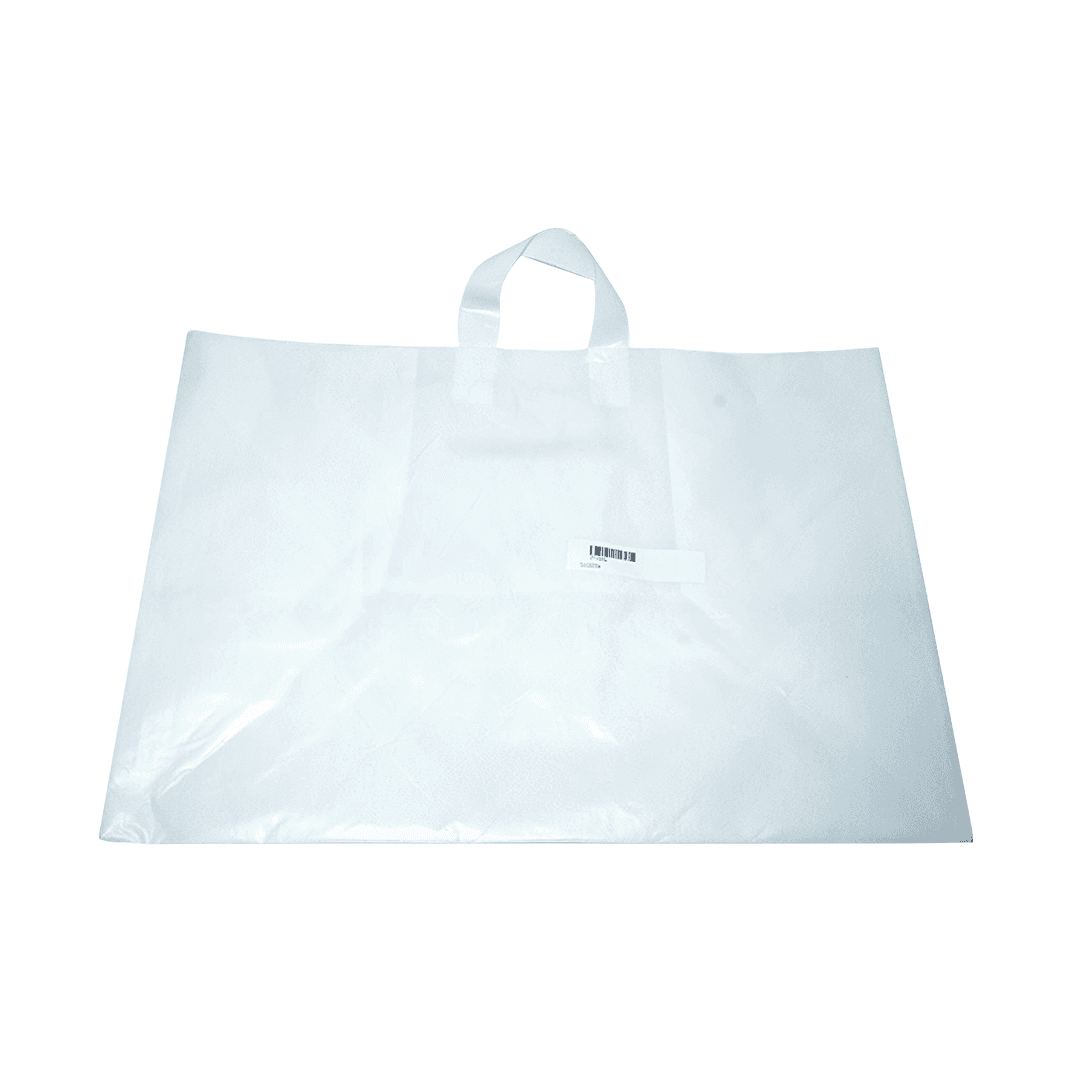 Bag 22X14X15.25X14 Plastic 3.5MIL With Soft Loop Handle Closure 100/Case