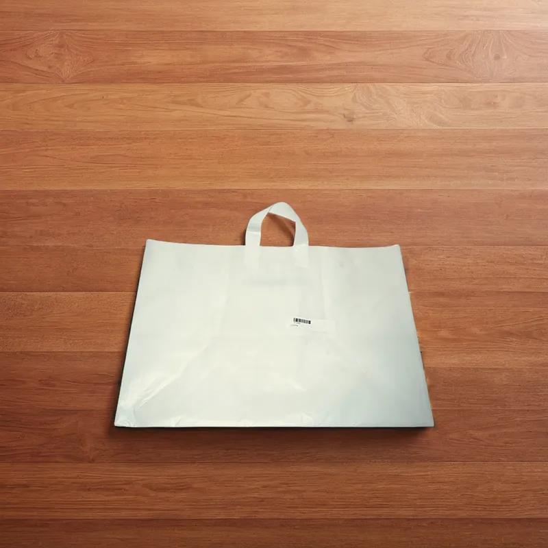 Bag 22X14X15.25X14 Plastic 3.5MIL With Soft Loop Handle Closure 100/Case