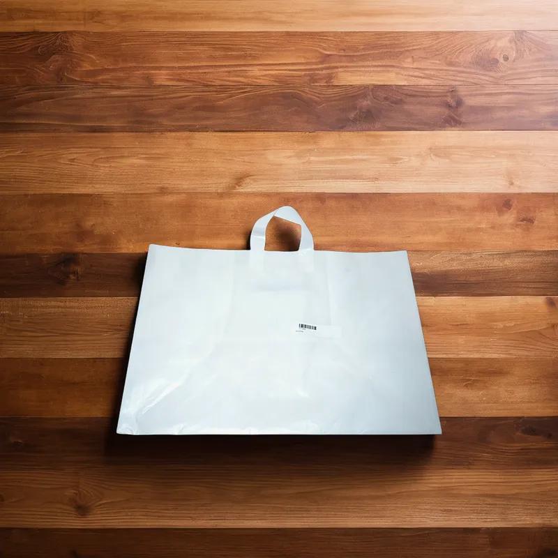 Bag 22X14X15.25X14 Plastic 3.5MIL With Soft Loop Handle Closure 100/Case