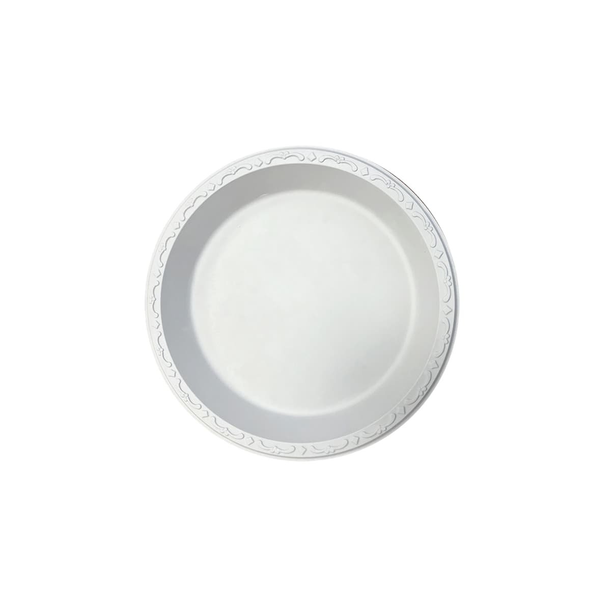 Pebble Box Plate 9 IN PP Ivory Round Microwave Safe Grease Resistant 400/Case