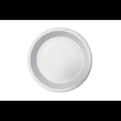 Pebble Box Plate 9 IN PP Ivory Round Microwave Safe Grease Resistant 400/Case
