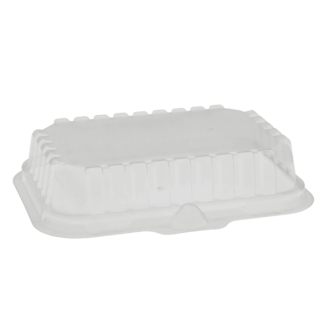 Lid Dome 8.2X5.7X1.5 IN HIPS OPS Clear Oblong For Supermarket Tray Shallow 252/Case