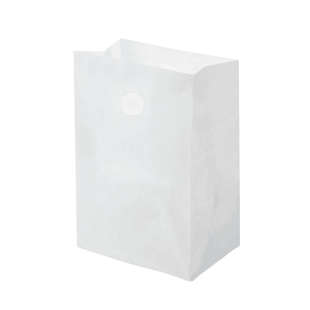 Roaster Bag 12X9X16X9 HDPE 2MIL White With Die Cut Handle Closure 500/Case