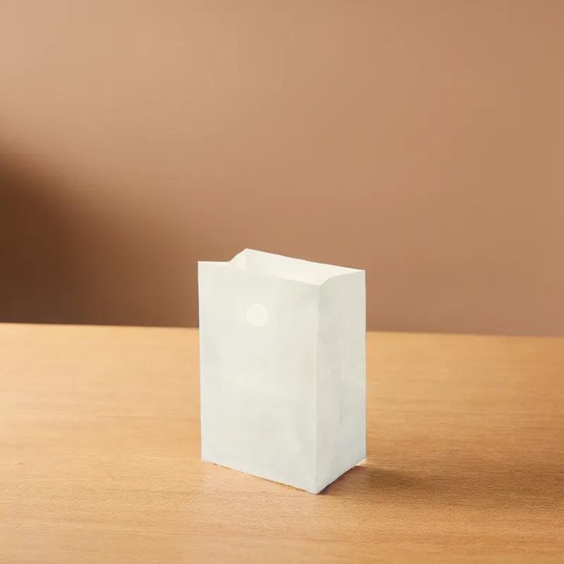 Roaster Bag 12X9X16X9 HDPE 2MIL White With Die Cut Handle Closure 500/Case