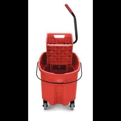 Mop Bucket & Wringer 20.31X16.44X21.63 IN 35 QT Plastic Red 1/Each