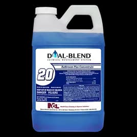 BATHROOM PLUS Floral Restroom Cleaner One-Step Disinfectant 5X4X9 IN 80 FLOZ Multi Surface Concentrate Quat 4/Case