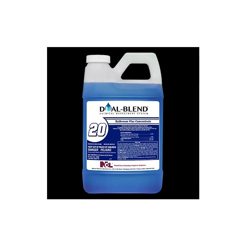 BATHROOM PLUS Floral Restroom Cleaner One-Step Disinfectant 5X4X9 IN 80 FLOZ Multi Surface Concentrate Quat 4/Case